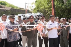 Resmikan Dua Infrastruktur Vital di Padang Panjang, Kepala BNPB Himbau Tingkatkan Kesiapsiagaan Bencana